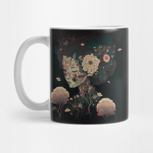 Surreal Flower Lady Mug